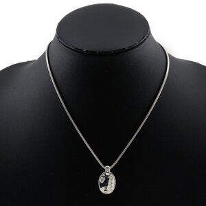 CHANEL icon Necklace NO.5 Clover Snake Chain Silver925 12.1g Women